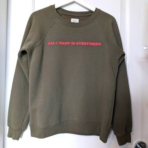 Billabong "All I Want is Everything" Sweatshirt - Size S